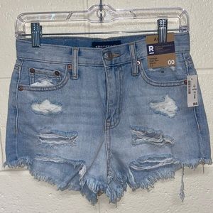 Aeropostale vintage,high rise,shorty jean shorts.